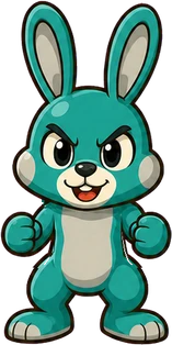 Bolt the bunny in a standing pose
